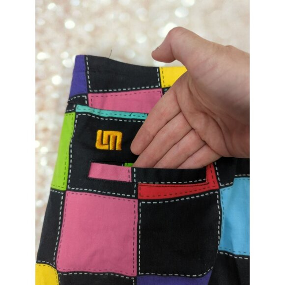 Loudmouth Ladies size 14 Tampa Bay Skirt Colorful Patchwork - Picture 3 of 10